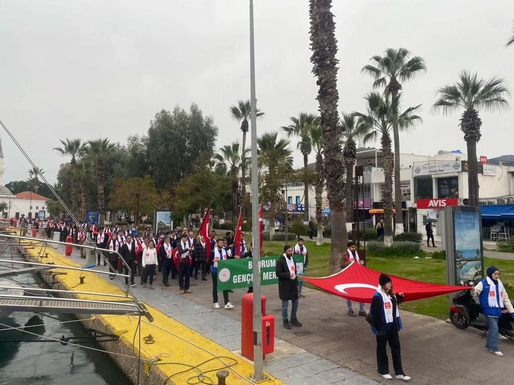 Sarıkamış Harekatı’nın 109. Yılı Anma Yürüyüşü Bodrum’da Gerçekleştirildi