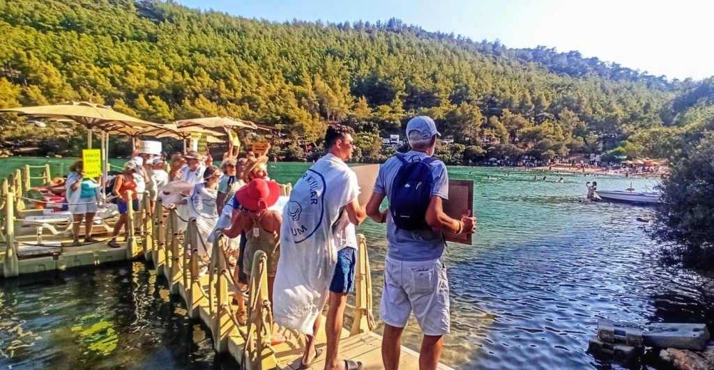 Özgür Kıyılar Bodrum İnisiyatifi Cennetkoy’da Eylem Yaptı