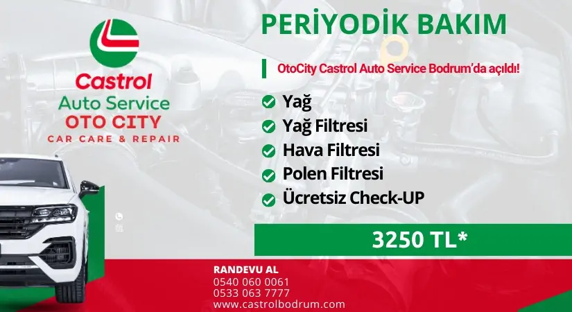 OtoCity Castrol Auto Service Bodrum’da Açılışa Özel Bakım Kampanyası!